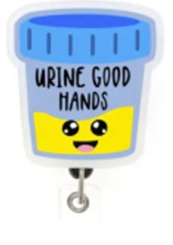 Urine Good Hands Reel Badge